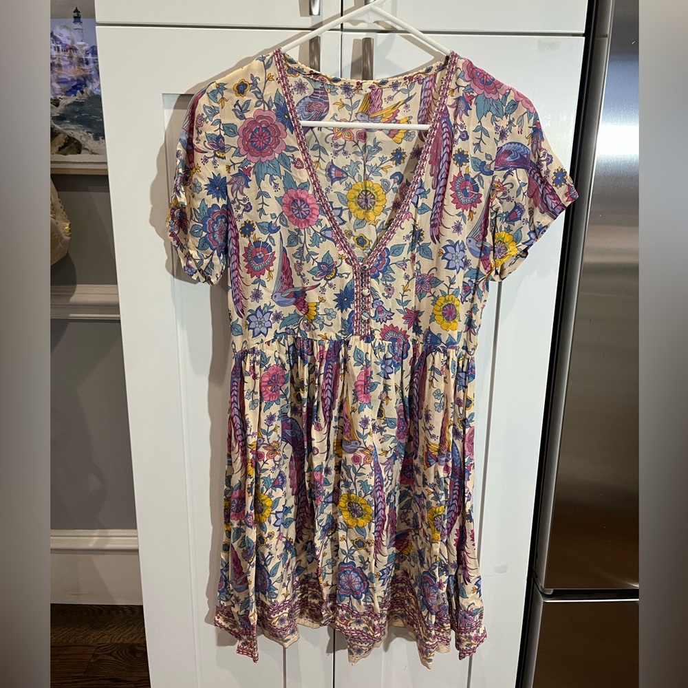 Spell floral mini dress xs